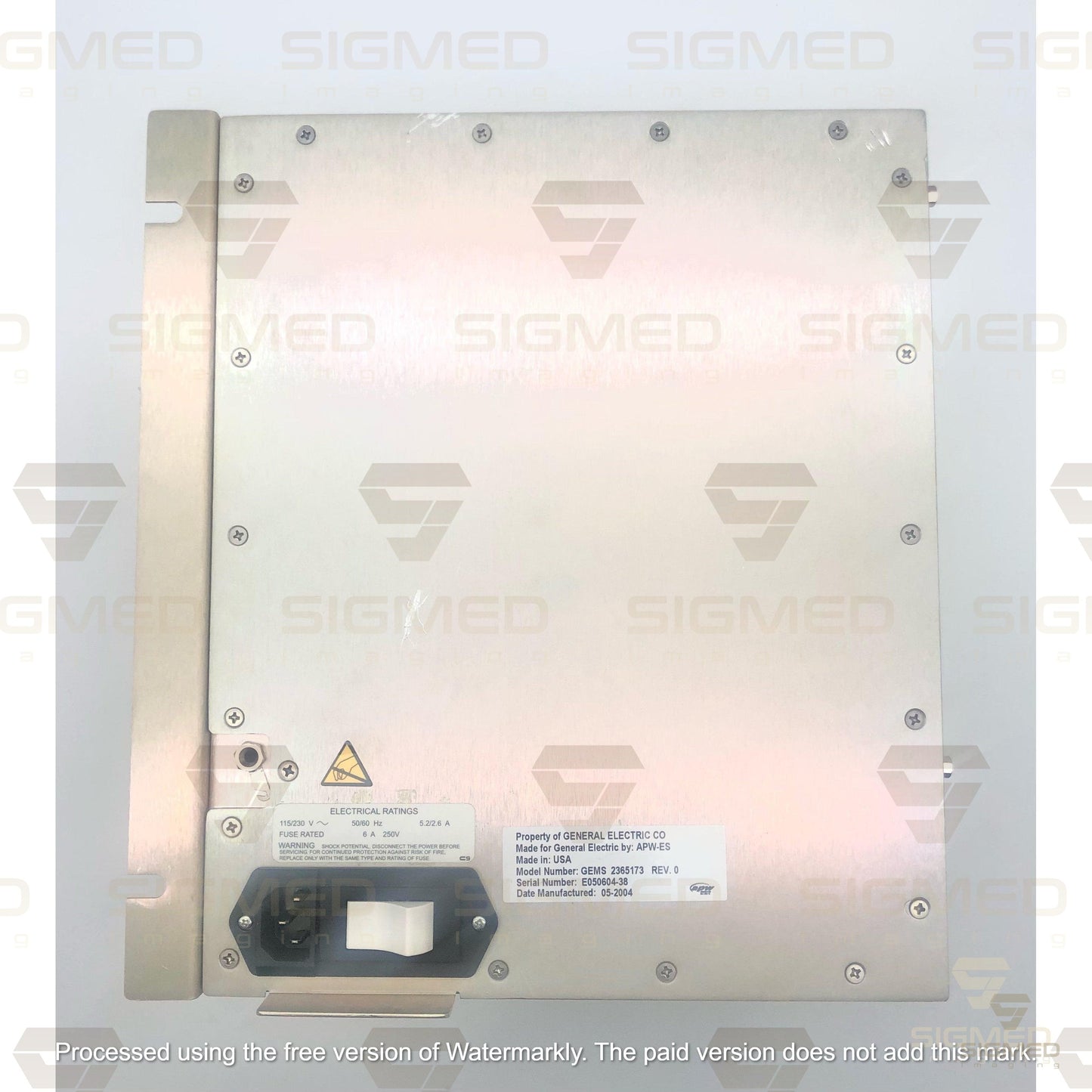 2365173 - SHARC Chassis for GE CT-GE-Sigmed Imaging