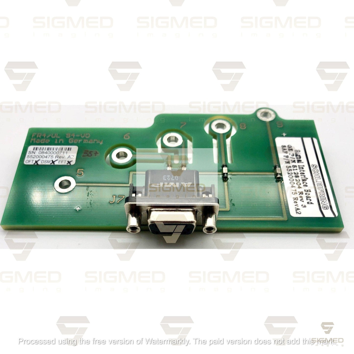 5128204 VCT Signal Interface-GE-Sigmed Imaging