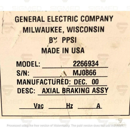2288216-4 High Voltage Power Supply 1500VDC-GE-Sigmed Imaging