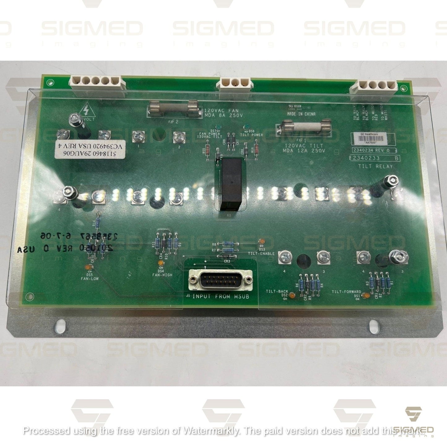2340234/33 H-POWER TILT RELAY BOARD-Sigmed Imaging-Sigmed Imaging