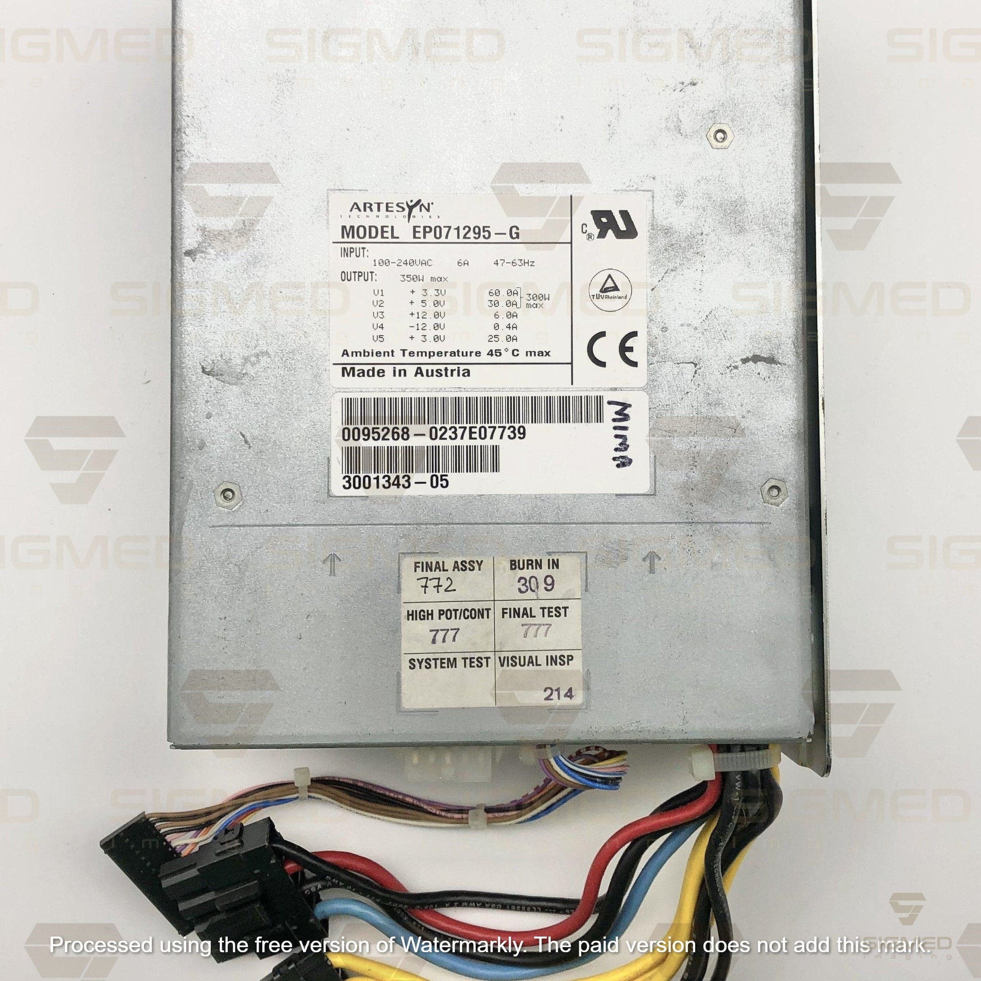 300-1343-04 Power Supply 350w For Sun Ultra Sparc 60-GE-Sigmed Imaging