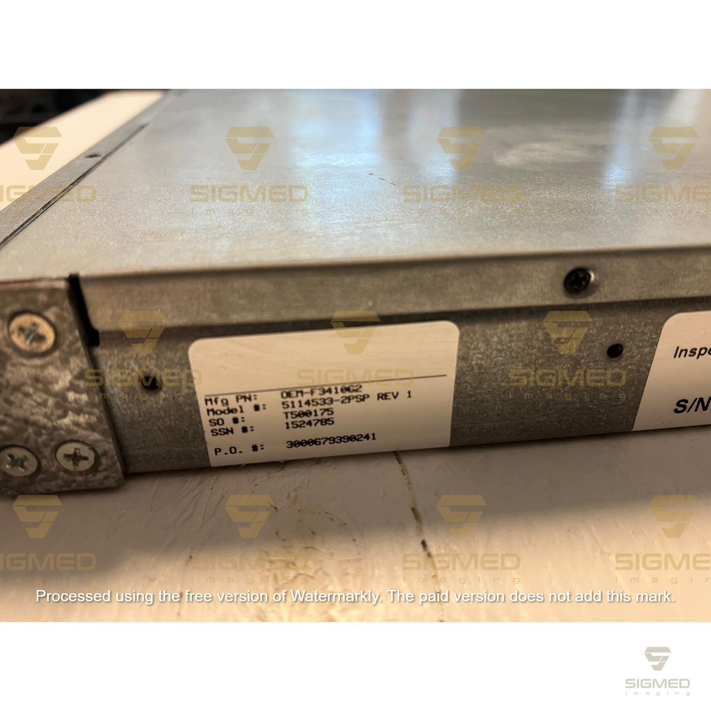 5114533-2-VIDEO IMAGE GENERATOR (VIG) COMPUTER WITH UPDATED VRAC-Sigmed Imaging-Sigmed Imaging