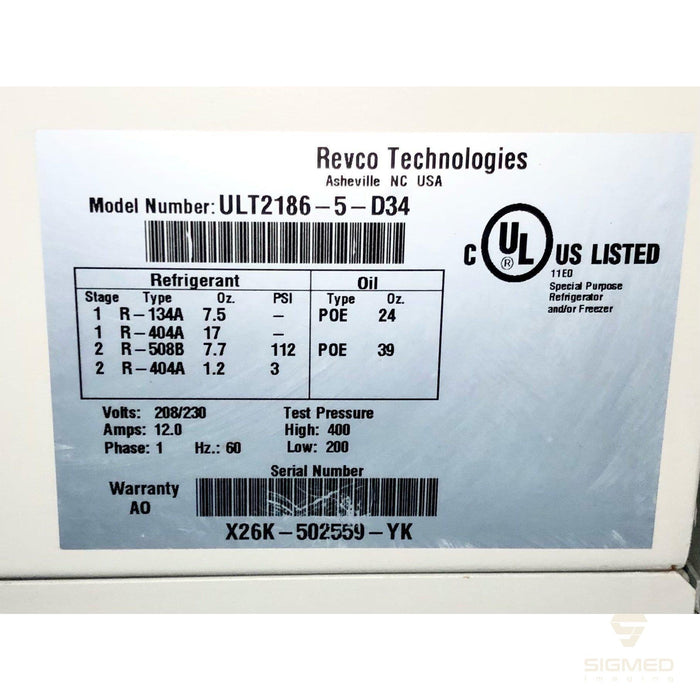 ULT2186-5-D34 Revco Technologies-Revco Technologies-Sigmed Imaging